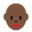 woman, dark skin tone, bald